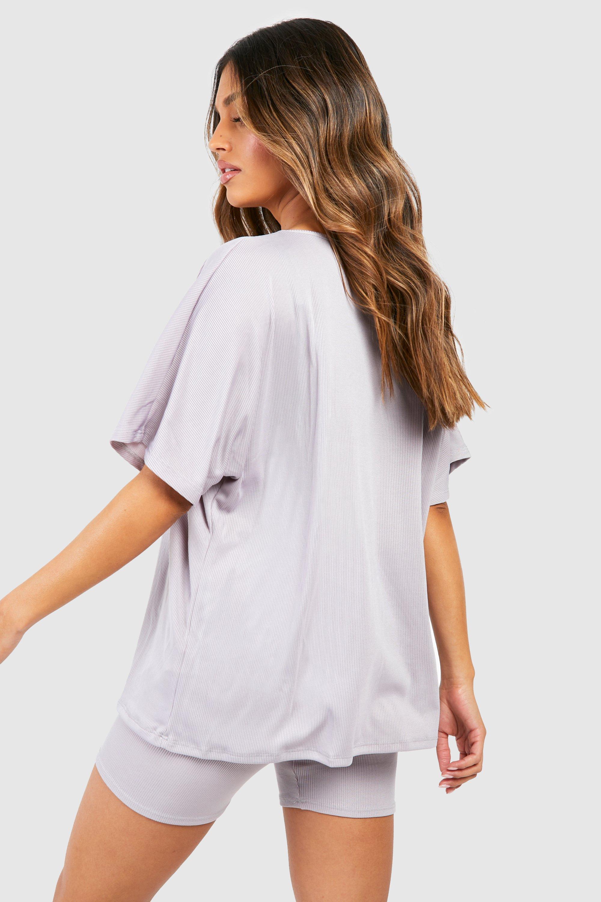 Ensemble avec t shirt oversize et short cycliste